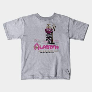 Retro Vintage Aladdin Hotel and Country Club Las Vegas Nevad Kids T-Shirt